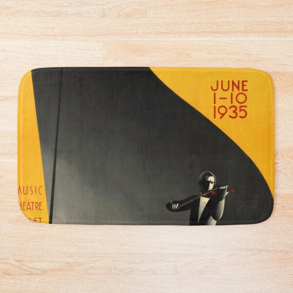 Item preview, Leningrad Festival of Arts Poster 1935 | Constructivist Soviet Design | Geometric & Abstract Violinist Art designed and sold by artofuniverse.