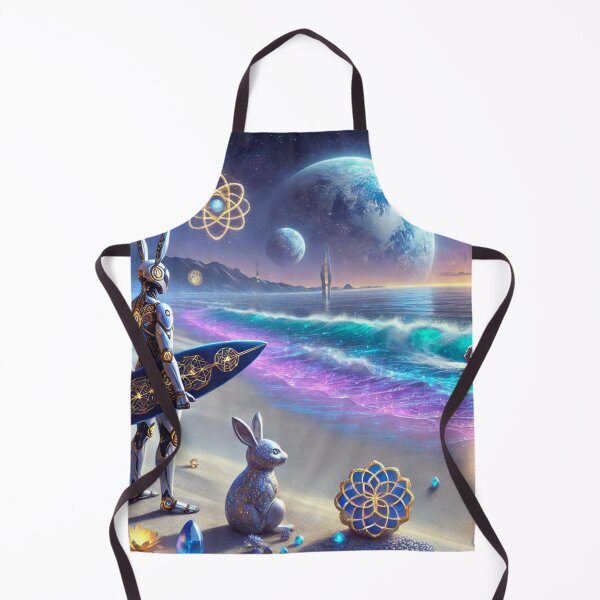 Item preview, Osirizyah_003L15P152 Cyborg Rabbit goes to surf designed and sold by OsirizyahDesign.