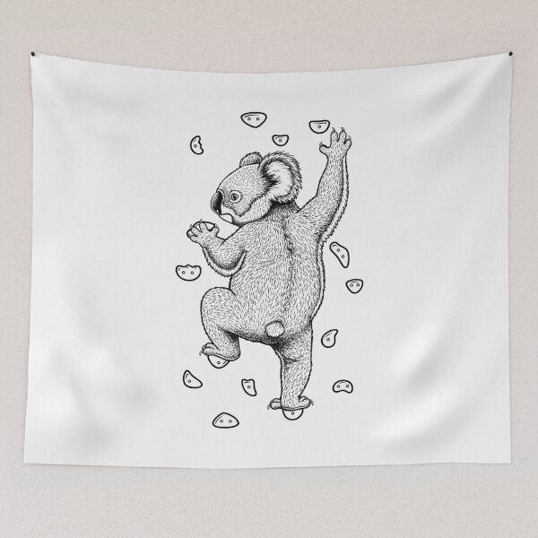Item preview, Rock Climber Indoor Wall Climbing Koala Funny Climbers designed and sold by GrandeDuc.