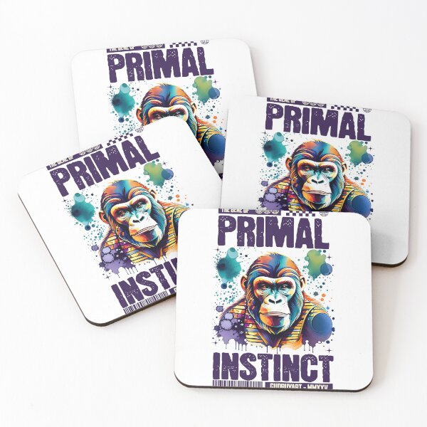 Item preview, Unique Elegant Design By GudBuyArt, Primal – Instinct | Cool Wild Chimp Artwork For The Bold designed and sold by GudBuyArt.