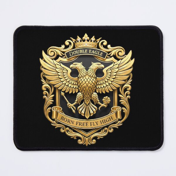 Item preview, Double Eagle Emblem — Born Free Fly High Golden Crest designed and sold by Aileen404.