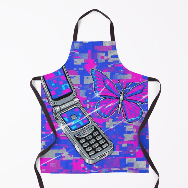 Item preview, Y2K Butterfly Flip Phone - Cyber Glitch Art designed and sold by ShoppingVillage.