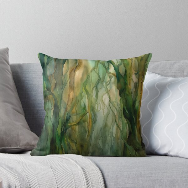Item preview, Forest Mother: Abstract Green Womb & Roots Watercolor designed and sold by solynneart.