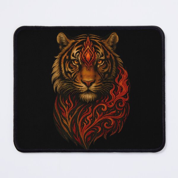 Item preview, The Ember Tiger – Spirit of Fire and Strength designed and sold by ArcadiaSilence.