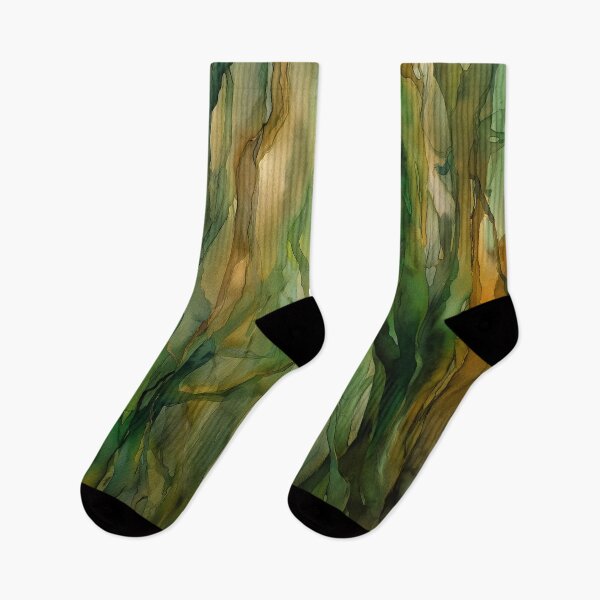 Item preview, Forest Mother: Abstract Green Womb & Roots Watercolor designed and sold by solynneart.
