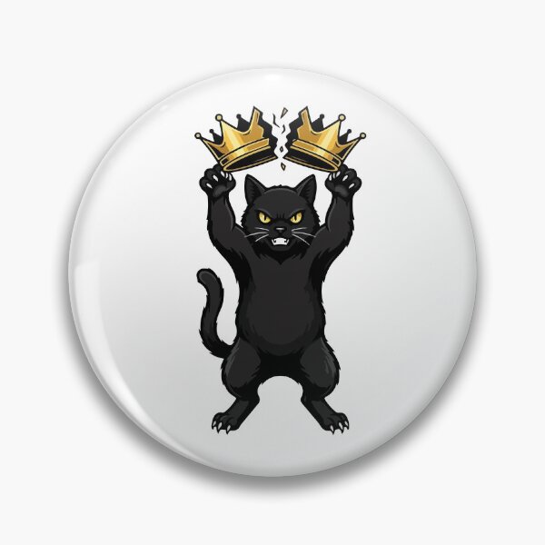 Item preview, The Black Cat and the Broken Crown - No Kings in America designed and sold by Felinefinesse.