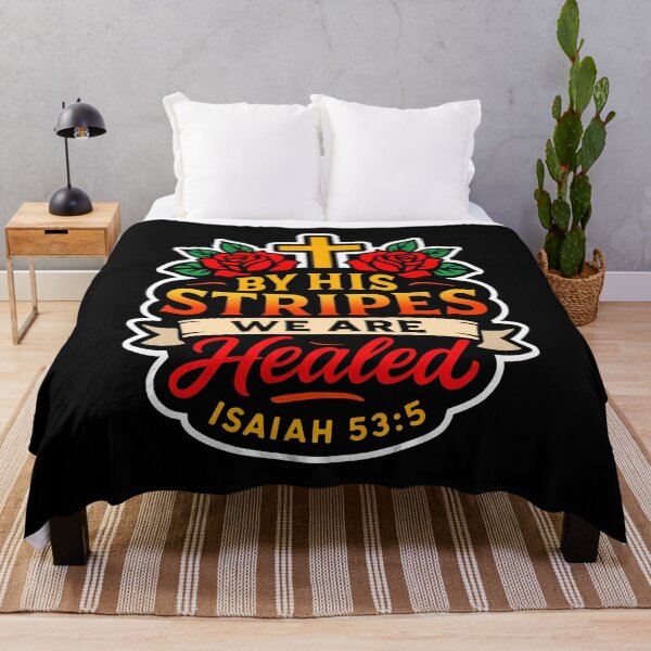 Item preview, Isaiah 53:5 By His Stripes We Are Healed designed and sold by plushism.