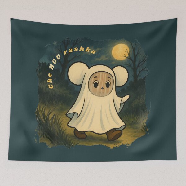 Item preview, Cheburashka Ghost, Spooky Che-boo-rashka, Halloween Costume designed and sold by Russian101.