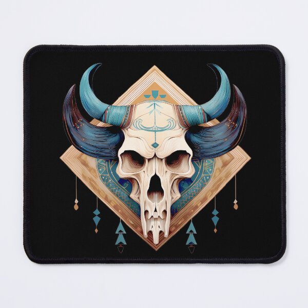 Item preview, Bison skull of a tribal cow designed and sold by Clara Fruggeri.