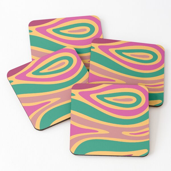 Item preview, Retro Abstract Wave Pattern – 70s Groovy Psychedelic Design designed and sold by Infinite drip.