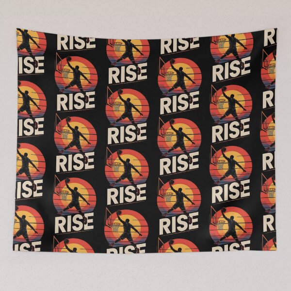 Item preview, Rise – Dynamic Basketball Dunk Sunset Athlete Graphic designed and sold by Taans-Creation.