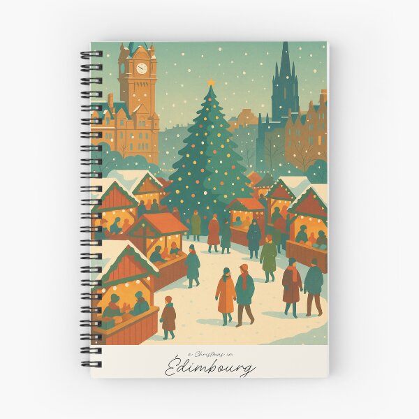 Artikelvorschau, Edinburgh zu Weihnachten entworfen und verkauft von Findmeifyoucan.