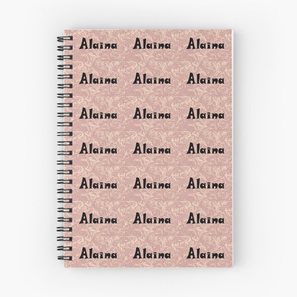 Item preview, Alaina Name Design - Cute Font, Minimalist, with Black Lettering :) designed and sold by Myriel-Myriel.