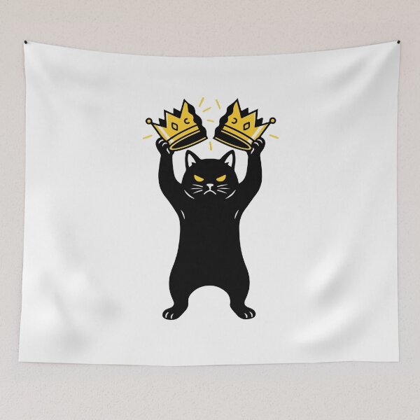 Item preview, The Black Cat and the Broken Crown - No Kings in America designed and sold by Felinefinesse.
