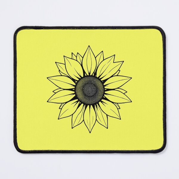 Item preview, Minimalist Geometric Sun Flower Portrait Art designed and sold by Scrip-thread.
