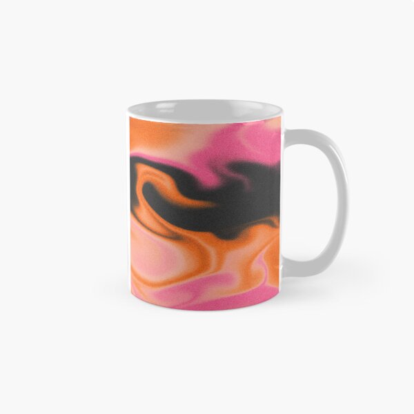 Item preview, Fluid Abstract with Grain - Bright Orange, Neon Pink and Black designed and sold by graziam2.