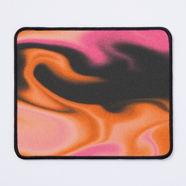 Item preview, Fluid Abstract with Grain - Bright Orange, Neon Pink and Black designed and sold by graziam2.