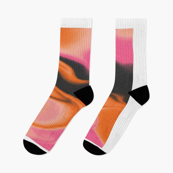 Item preview, Fluid Abstract with Grain - Bright Orange, Neon Pink and Black designed and sold by graziam2.