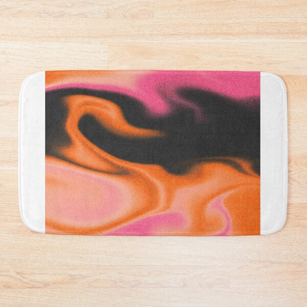 Item preview, Fluid Abstract with Grain - Bright Orange, Neon Pink and Black designed and sold by graziam2.