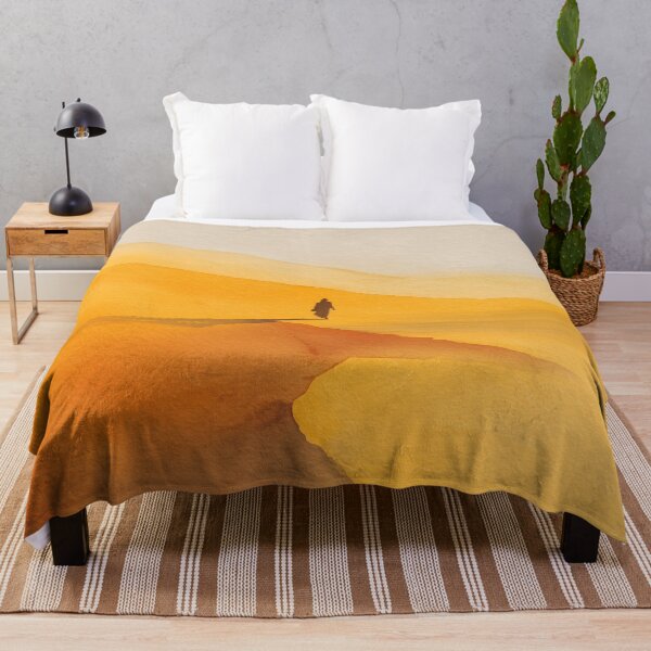 Item preview, Golden Path — Minimal Desert Silhouette in Warm Light designed and sold by solynneart.