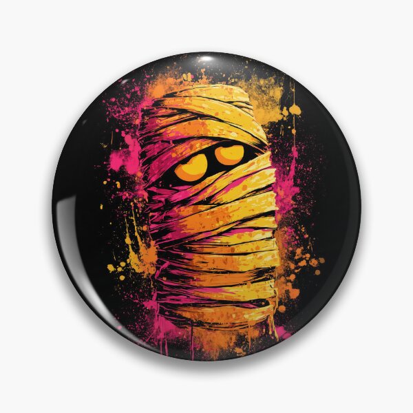 Item preview, Mummy Splatter Art Colorful Spooky Halloween Monster designed and sold by TheColorKey.