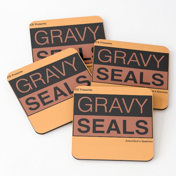 Item preview, ICE Presents Gravy Seals America's fascists (Gravy Brown) designed and sold by ChristopheSpink.