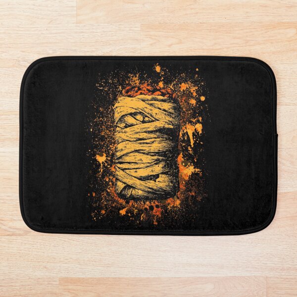 Item preview, Mummy Burrito Funny Food Splatter Art Halloween designed and sold by TheColorKey.