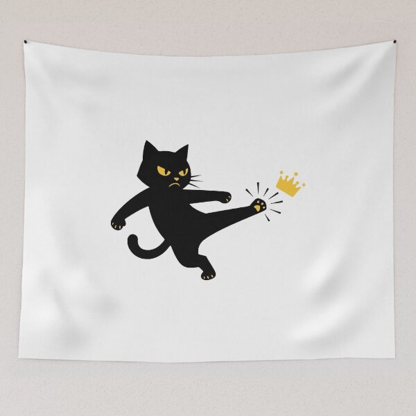 Item preview, The Black Cat and the Broken Crown - No Kings in America designed and sold by Felinefinesse.