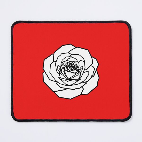 Item preview, Minimalist Geometric Rose Flower Portrait Art designed and sold by Scrip-thread.