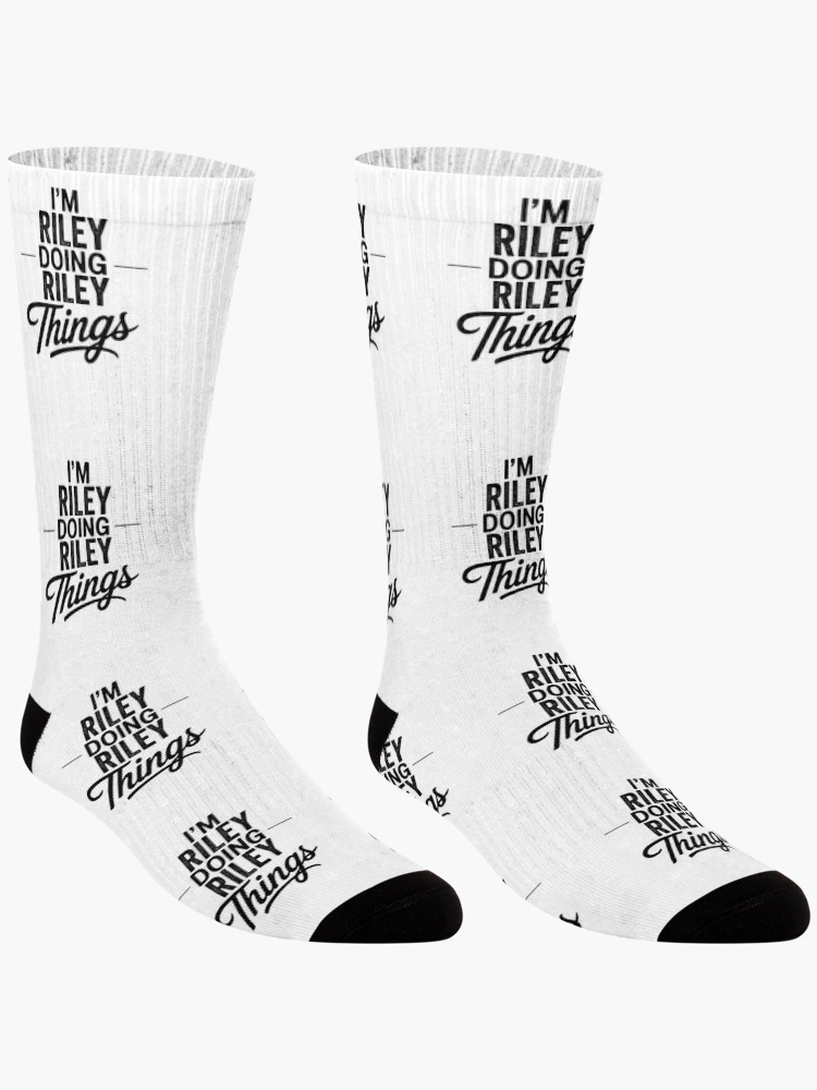 Thumbnail 3 of 5, Socks, I'm Riley Doing Riley Things designed and sold by Oussinc.