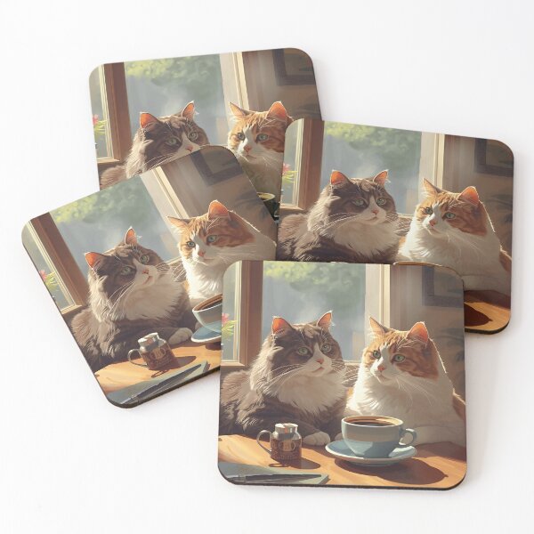 Item preview, Coffee & Cats designed and sold by MysticOMG.