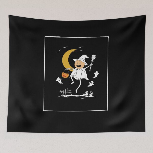 Item preview, Cute Halloween Witch Under the Moon designed and sold by Popstudio85.