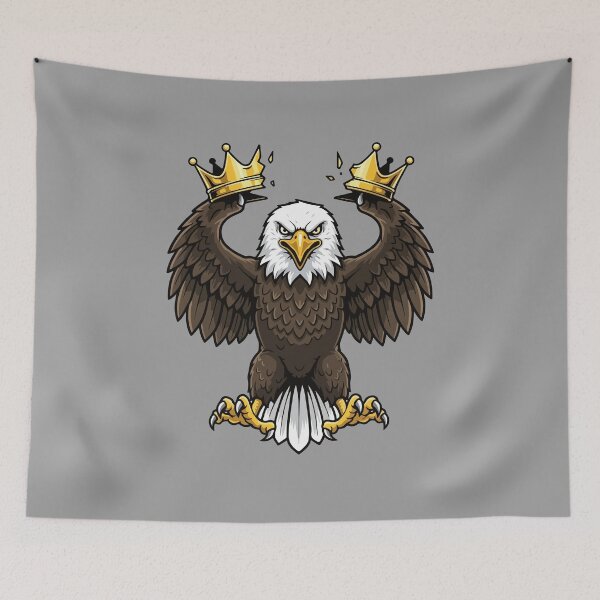 Item preview, No Kings in America The Fierce Bald Eagle and the Broken Crown  designed and sold by Felinefinesse.