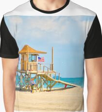 Mother and Daughter at the Beach Graphic T-Shirt