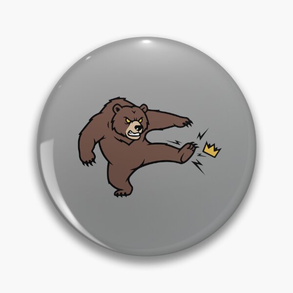 Item preview, The Fierce Grizzly Bear and the Broken Crown No Kings in America designed and sold by Felinefinesse.
