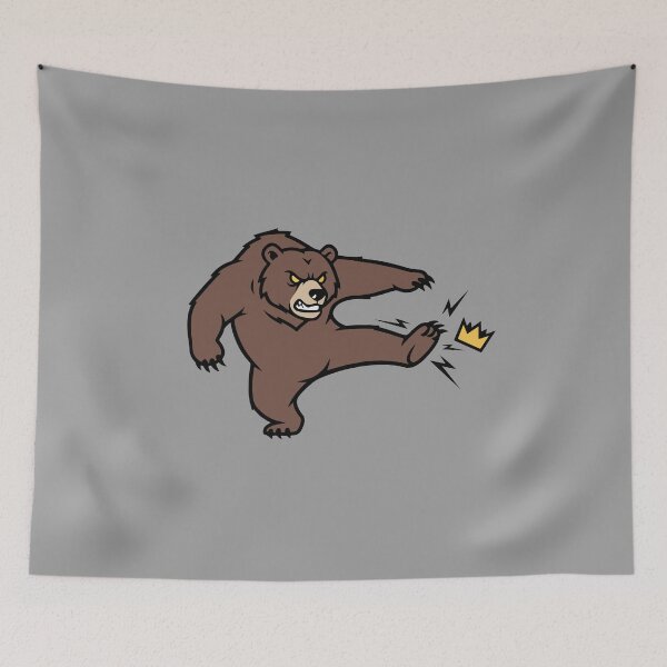 Item preview, The Fierce Grizzly Bear and the Broken Crown  No Kings in America designed and sold by Felinefinesse.