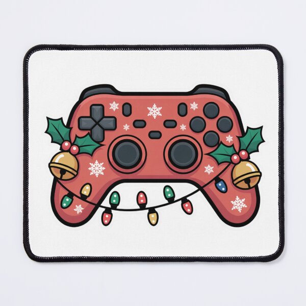 Item preview, Red Christmas GamingPad designed and sold by NicolasGlowArt.
