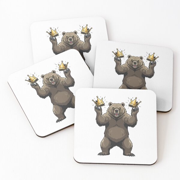 Item preview,  The Fierce Grizzly Bear and the Broken Crown  No Kings in America designed and sold by Felinefinesse.