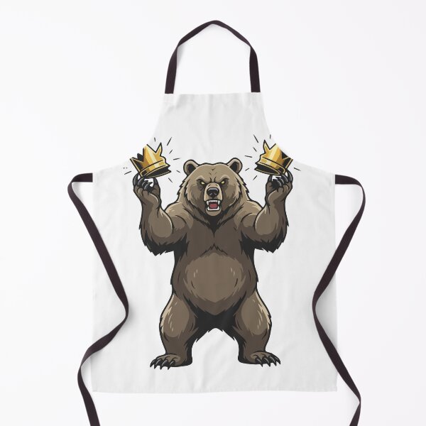 Item preview, The Fierce Grizzly Bear and the Broken Crown No Kings in America designed and sold by Felinefinesse.