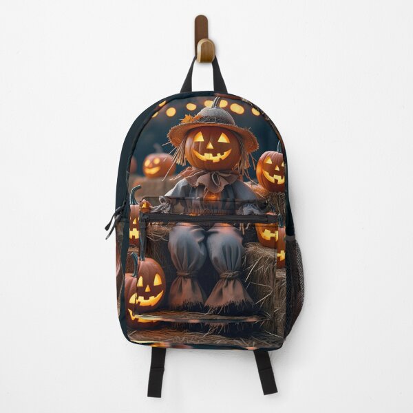 Item preview, Realistic Halloween Scarecrow with Pumpkin Head designed and sold by StickerArt Shop.