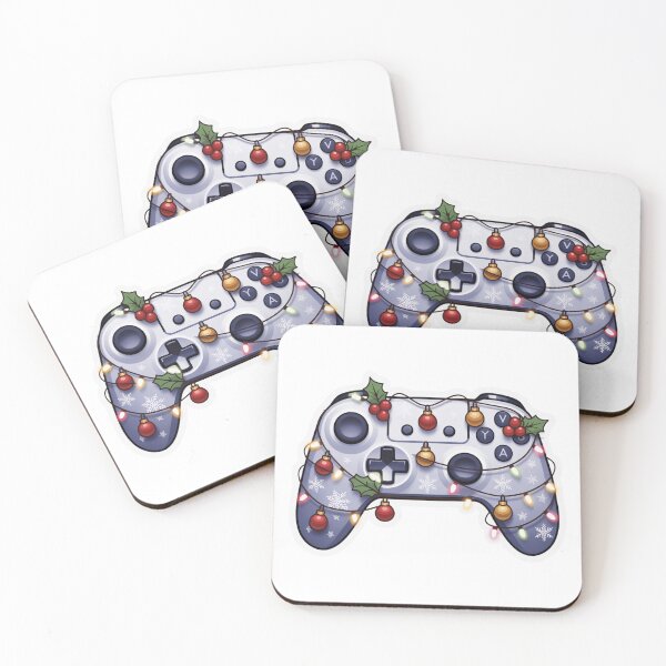 Item preview, White Christmas Gamingpad | T-Shirt designed and sold by NicolasGlowArt.