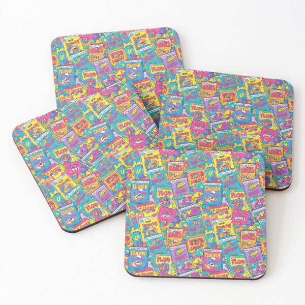 Item preview, Cereal Aisle Chaos | Retro Breakfast Box Pattern designed and sold by DailyVibesMerch.