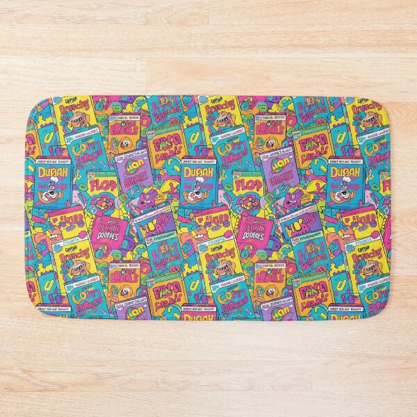 Item preview, Cereal Aisle Chaos | Retro Breakfast Box Pattern designed and sold by DailyVibesMerch.