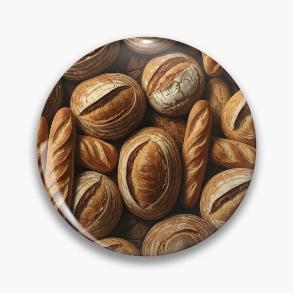 Item preview, Crusty Loaf Parade | Artisan Bread Pattern designed and sold by DailyVibesMerch.