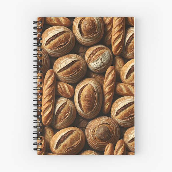 Item preview, Crusty Loaf Parade | Artisan Bread Pattern designed and sold by DailyVibesMerch.