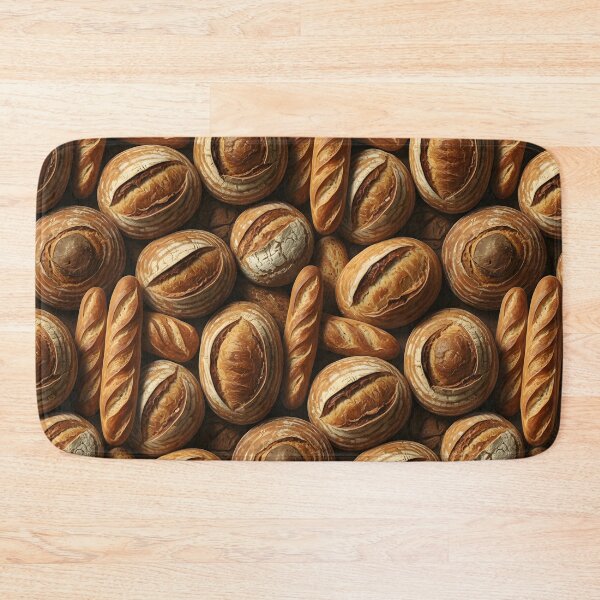 Item preview, Crusty Loaf Parade | Artisan Bread Pattern designed and sold by DailyVibesMerch.