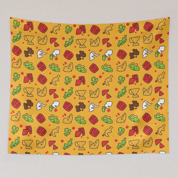 Item preview, Anatomy of a Taco | Salsa, Guac & Chips Pattern designed and sold by DailyVibesMerch.