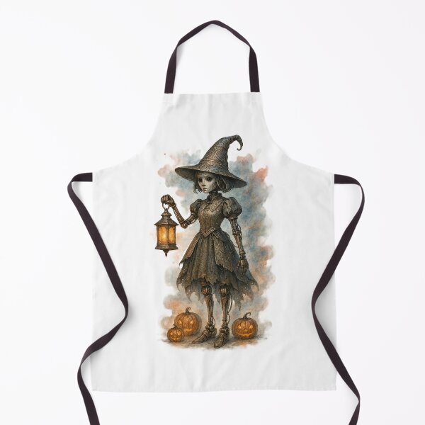Item preview, Mechanical Witch Doll – Halloween Automaton with Lantern designed and sold by CelticSoulShop.