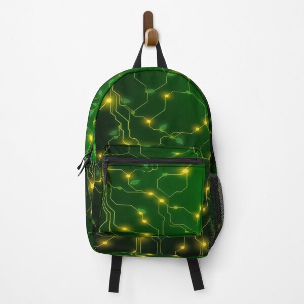 Item preview, Neo-Botanic Matrix “Emerald Circuit” | Organic Tech Pattern in Green and Gold designed and sold by CMdigit.