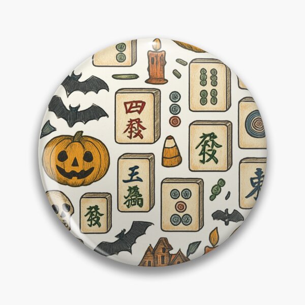 Item preview, Halloween Mahjong Tile Pattern Design designed and sold by Best Pattern⭐⭐⭐⭐⭐.